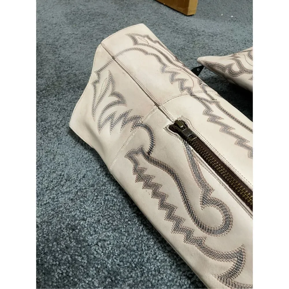 Brand New Dan Post Women’s 10M Loverly Knee High Leather Snip Western Boots - Picture 9 of 16